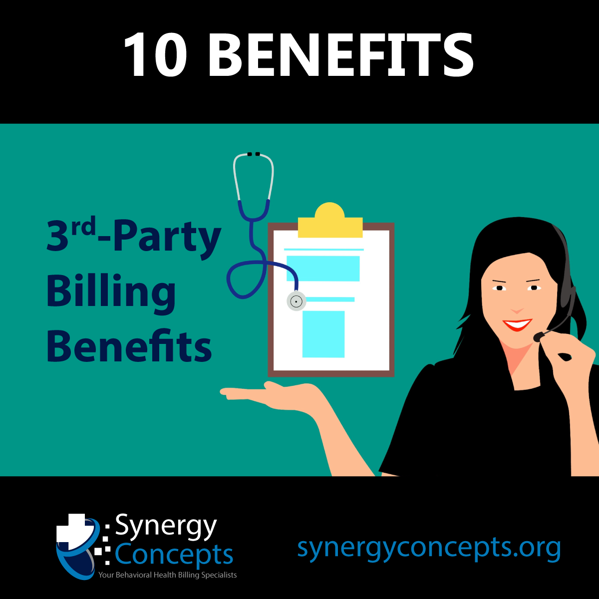 10 Reasons for a Third-Party Billing Company - Synergy Concepts behavioral health medical billing and coding