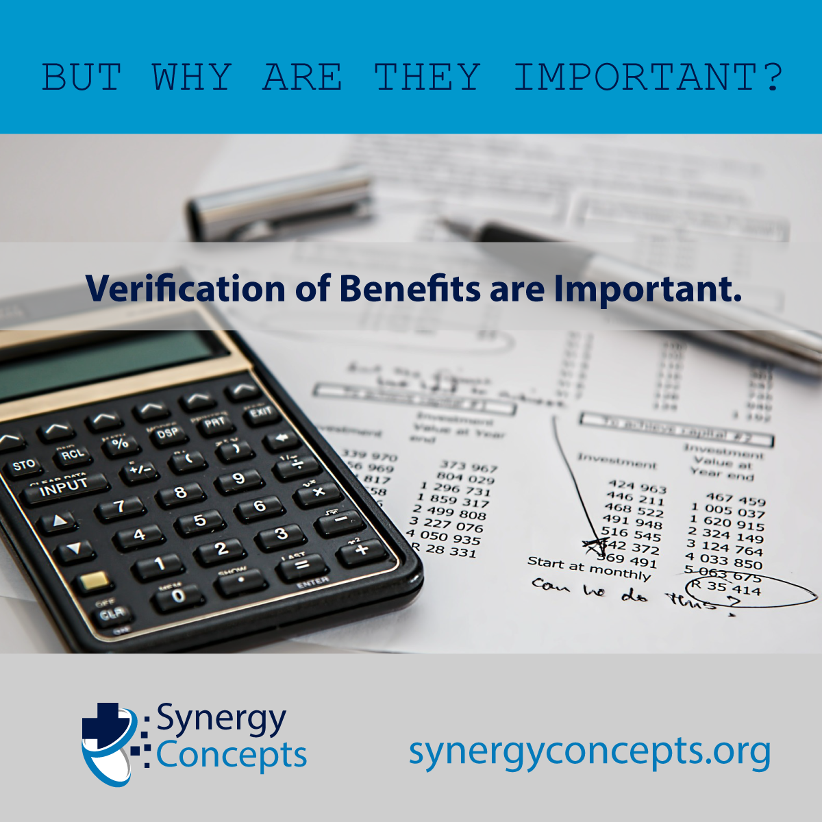 Verification of Benefits: Why Are They Important? - Synergy Concepts behavioral health medical billing and coding